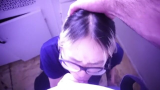 Gagging Facial Cumshot Cum Blowjob Asian GIF