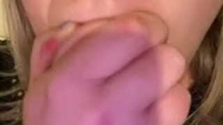 Spit Sloppy Huge Dildo Dildo Deepthroat Blowjob GIF