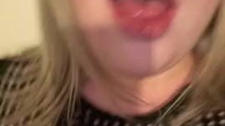 Spit Sloppy Huge Dildo Dildo Deepthroat Blowjob GIF