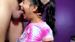 Teen Rough Real Couple Hardcore Face Fuck Deepthroat Brunette Blowjob GIF