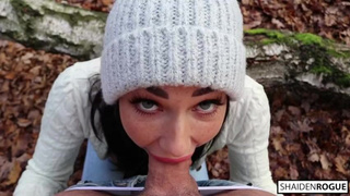 Teen Sloppy Public POV German Freckles Deepthroat Cum In Mouth Blowjob Babe Amateur GIF