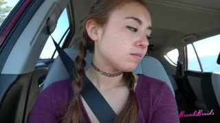 Public Deepthroat Creampie Car Sex GIF