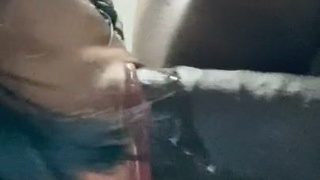 Spit Slow Sloppy POV Gagging Face Fuck Ebony Couple Ebony Choking Blowjob GIF