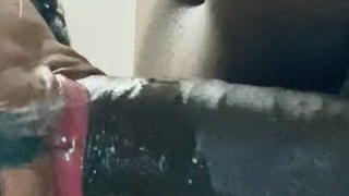 Spit Slow Sloppy POV Gagging Face Fuck Ebony Couple Ebony Choking Blowjob GIF