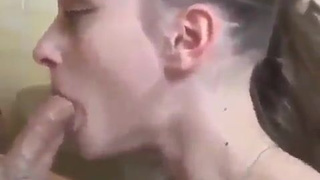 Deepthroat Cumshot Cum Swallow Cum Blowjob GIF