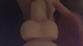 Gagging Dildo Blowjob GIF