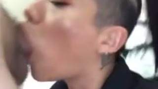 Shaved Latina Japanese Interracial Face Fuck Deepthroat Blowjob BWC Asian GIF