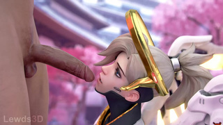 Mercy BJ animation - Lewds3D