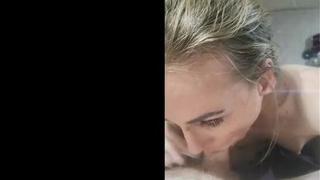 Small Tits Green Eyes Gagging Deepthroat Cute Cut Cock Blowjob GIF