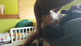 ThroatPie Throat Fuck Hardcore Ebony Couple Ebony Deepthroat Cum Swallow Brunette Blowjob BBC African American GIF