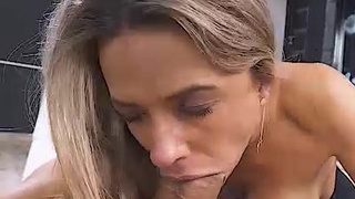 Step-Mom Romanian Model Facial Euro Deepthroat Cumshot Blowjob Blonde Anal GIF