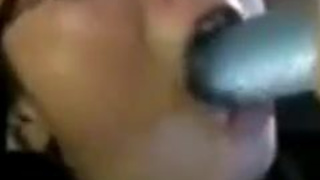 Sloppy Gagging Face Fuck Dildo Asian GIF