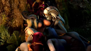 World Of Warcraft - Sexy Alexstrasza, Draenei + Lylly - Part 3