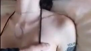 Tattoo Nipple Play NSFW Deepthroat Blowjob Amateur GIF