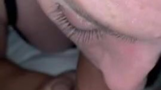 Green Eyes Deepthroat Blowjob GIF