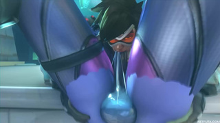 Tracer chokes on Widowmaker's cum [NETFUTA]