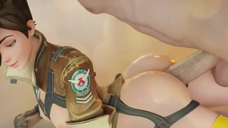 Overwatch Deepthroat Blowjob GIF