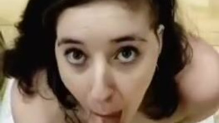 Eye Contact Deepthroat Blowjob GIF