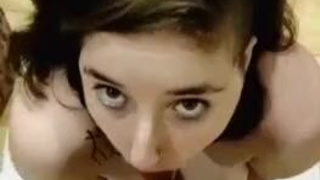 Eye Contact Deepthroat Blowjob GIF