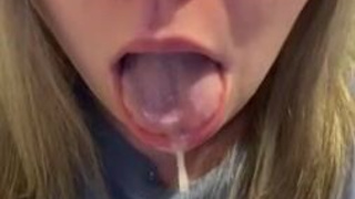 Throat Fuck Spit Huge Dildo Dildo Deepthroat GIF