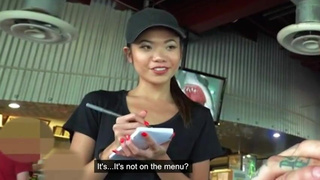 Waitress Riding Public NSFW Deepthroat Asian GIF