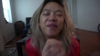 Teen Sucking Deepthroat Cock Camel Toe Asian GIF