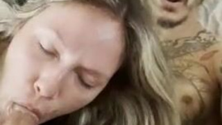 ThroatPie Throat Fuck Sloppy POV Deepthroat Cock Close Up Blowjob Blonde GIF