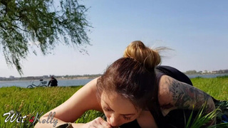 Yoga Girl Stalked and Fucked in Public Park by a Stranger. WetKelly