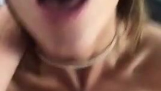 Pornstar Deepthroat Blowjob Behind The Scenes Adriana Chechik GIF