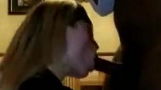 Passionate Deepthroat Couple Blonde BBC Amateur GIF