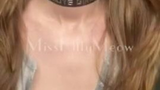 Wet Spit Boobs Ball Gagged GIF