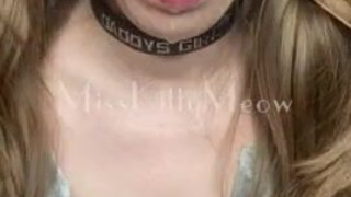 Wet Spit Boobs Ball Gagged GIF