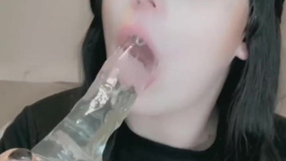 Dildo Deepthroat Blowjob GIF