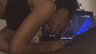 OnlyFans Ebony Deepthroat Deep Penetration GIF