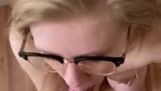 Pale Long Hair Deepthroat Blowjob Blonde GIF