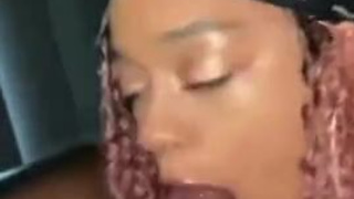 Homemade Ebony Couple Ebony Deepthroat Blowjob BBC African American GIF