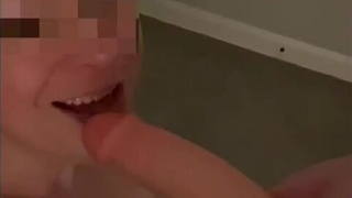 Swallowing Strap On Lesdom Deepthroat Big Dick GIF