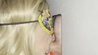 Hotwife Glory Hole Deepthroat GIF