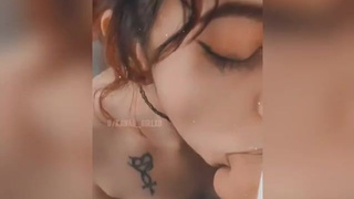 POV Latina Girlfriend Deepthroat Blowjob Amateur GIF