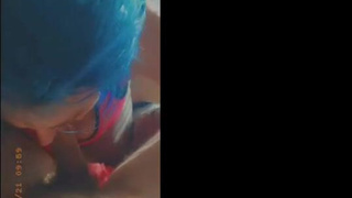 White Girl Sucking Sloppy Lick Green Eyes Girlfriend Face Fuck Eye Contact Deepthroat Boyfriend Blowjob GIF