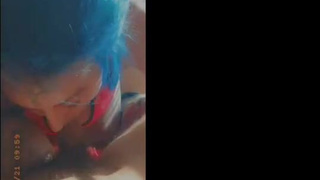 White Girl Sucking Sloppy Lick Green Eyes Girlfriend Face Fuck Eye Contact Deepthroat Boyfriend Blowjob GIF