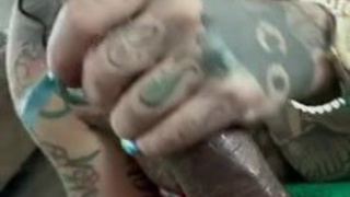 Tattoo Deepthroat Cum Big Dick GIF