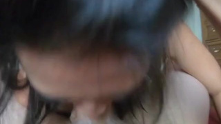 POV Interracial Indonesian Homemade Hardcore Gagging Facial Face Fuck Deepthroat Cumshot Blowjob Asian Amateur GIF