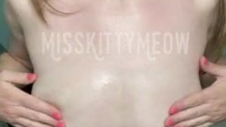 Saliva Gagged Boobs GIF