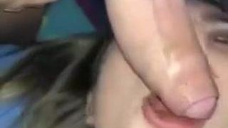 Teen Natural Tits Face Fuck Deepthroat Brunette Blowjob Big Dick GIF